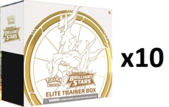 Pokemon SWSH9 Brilliant Stars Elite Trainer Box CASE (10 ETB's)